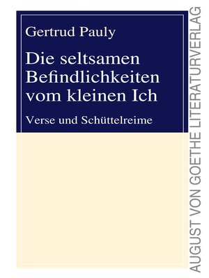 cover image of Die seltsamen Befindlichkeiten vom kleinen Ich